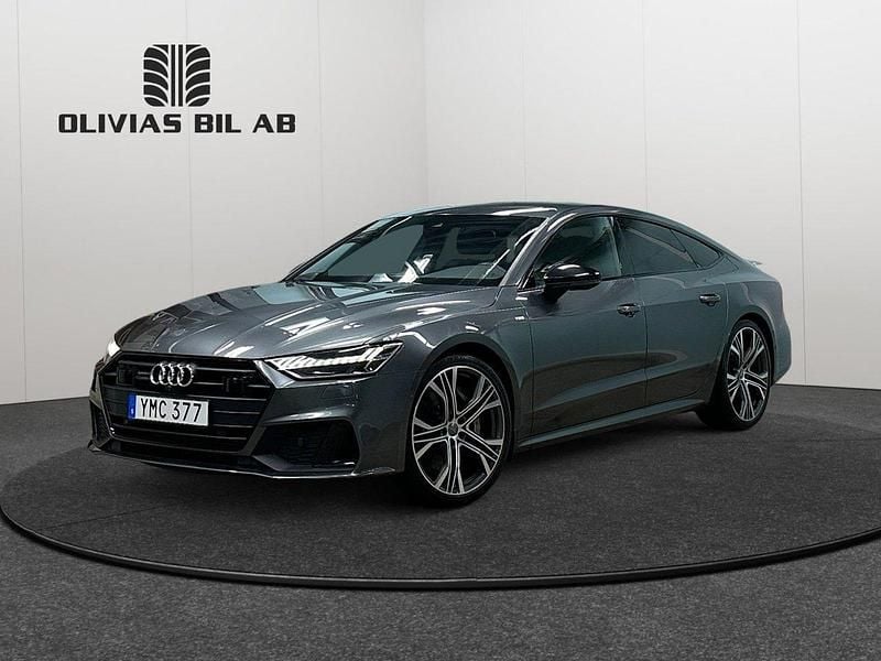Grå Begagnad 2019 Audi A7 Sportback S-Line Halvkombi | 429 400 kr (Bra pris) - Bild 1/4