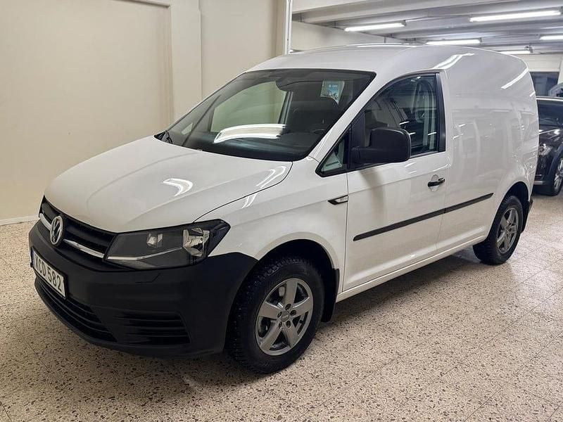 Vit Begagnad 2019 VW Caddy Minibuss | 117 900 kr (Superpris) - Bild 1/4