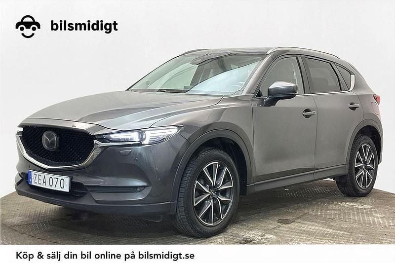 Grå Begagnad 2017 Mazda CX-5 Optimum SUV | 189 800 kr (Marknadspris) - Bild 1/3
