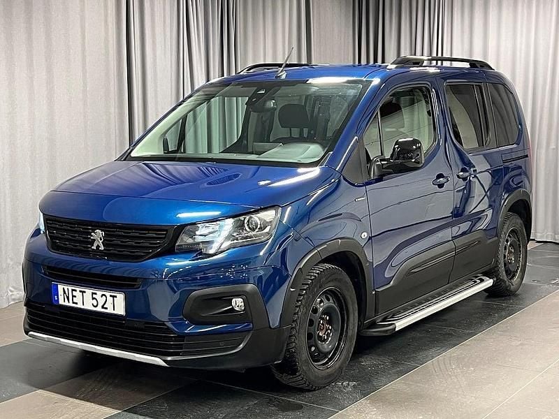 Blå Begagnad 2019 Peugeot Rifter GT-line Minibuss | 189 900 kr (Marknadspris) - Bild 1/4