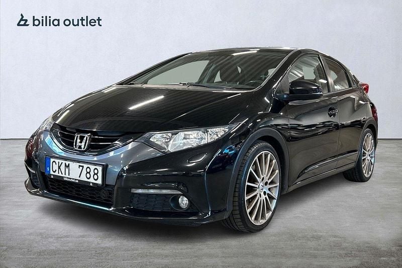 Svart Begagnad 2012 Honda Civic Sport Halvkombi | 99 900 kr (Marknadspris) - Bild 1/3