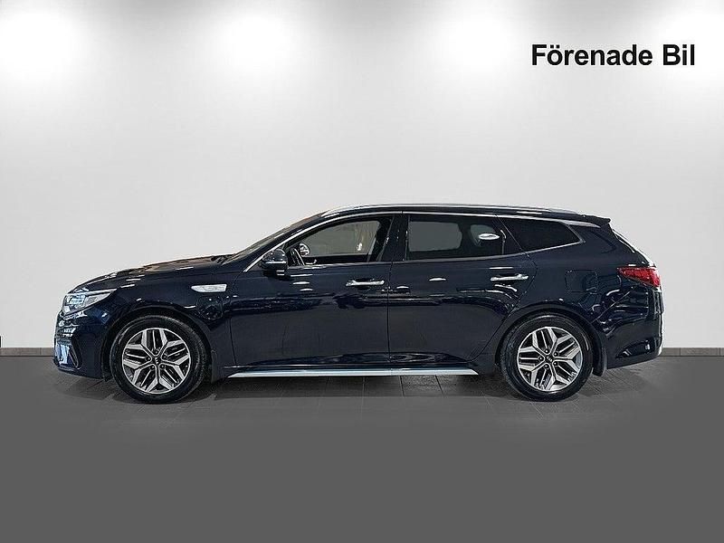 Begagnad Kia Optima Hybrid Sport 2019 Blå Sedan