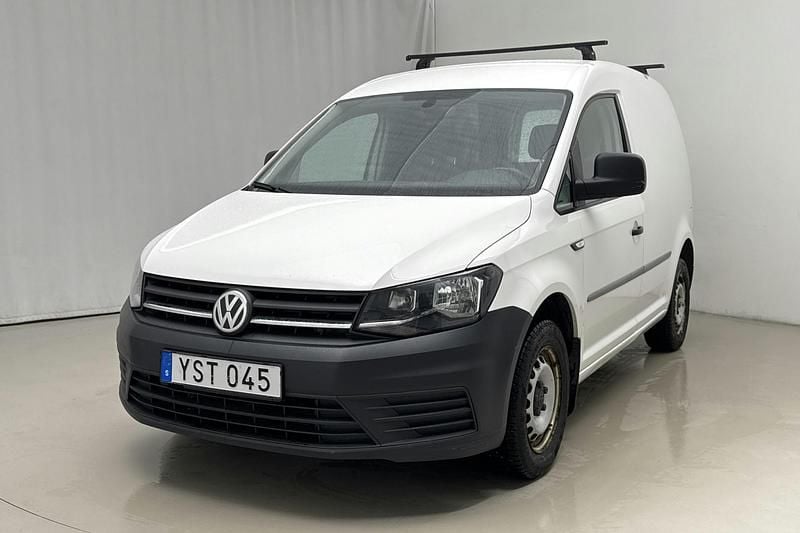 Vit Begagnad 2018 VW Caddy Minibuss | 109 000 kr (Bra pris) - Bild 1/4