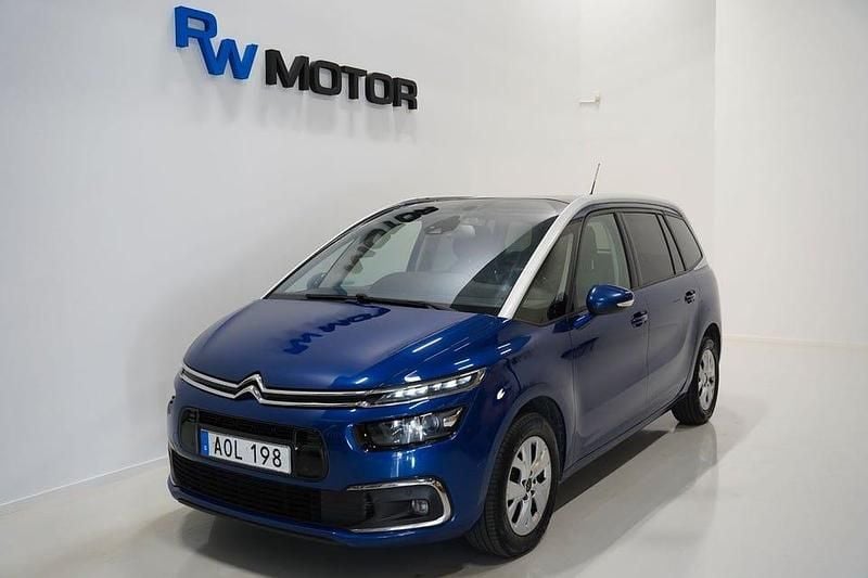 Begagnad Citroën C4 SpaceTourer Shine 131 HK (96 kW) 2018 Blå Minibuss