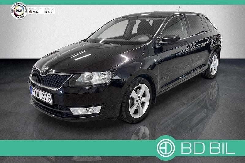 Svart Begagnad 2013 Skoda Rapid Halvkombi | 79 900 kr (Marknadspris) - Bild 1/3
