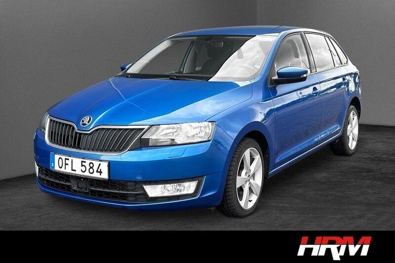 Blå Begagnad 2017 Skoda Rapid Sedan | 134 900 kr (Marknadspris) - Bild 1/4