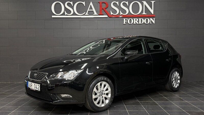 Svart Begagnad 2014 Seat Leon Style Halvkombi | 149 900 kr (Lite dyr) - Bild 1/4