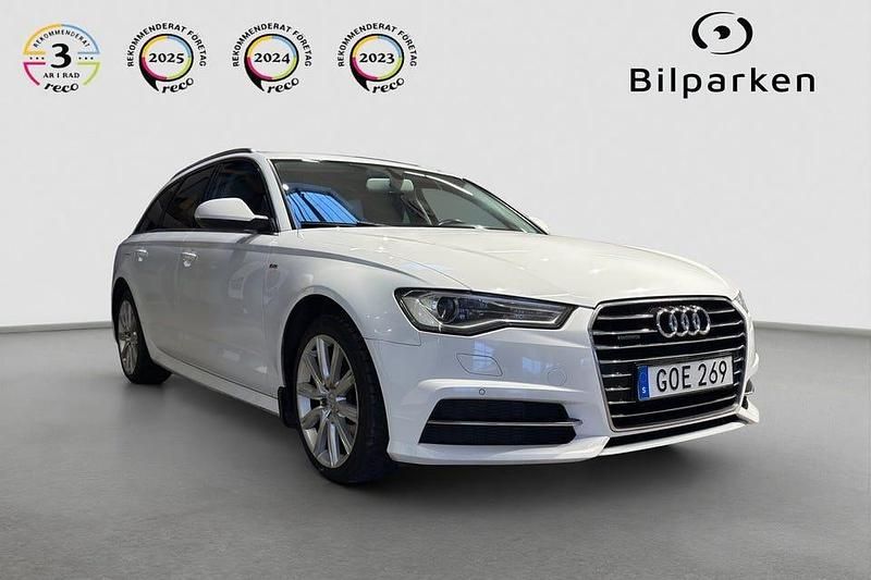 Vit Begagnad 2016 Audi A6 Ambition Kombi | 179 990 kr (Marknadspris) - Bild 1/4