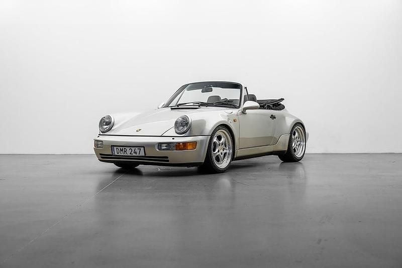 Ljusgul Begagnad 1992 Porsche 911 Carrera Cabriolet Cab | 1 279 000 kr - Bild 1/4