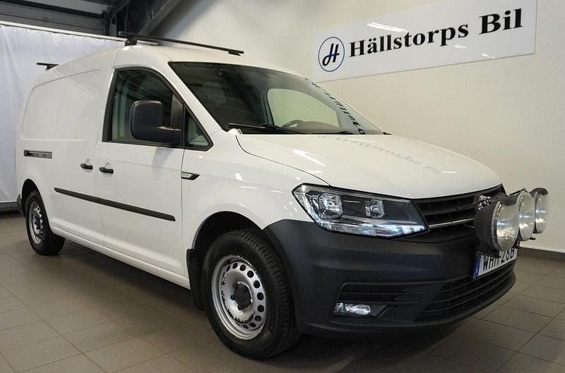 Vit Begagnad 2020 VW Caddy Maxi Minibuss | 219 900 kr (Marknadspris) - Bild 1/4