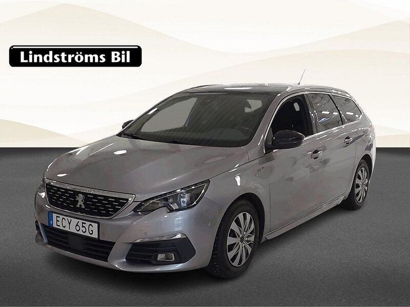 Grå Begagnad 2021 Peugeot 308 GT-line Kombi | 179 000 kr (Marknadspris) - Bild 1/3