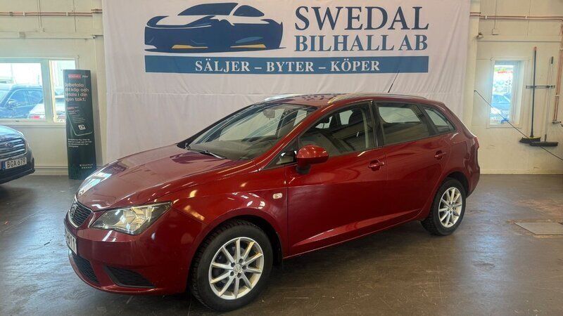 Mörkröd (röd) Begagnad 2014 Seat Ibiza ST Style Kombi | 69 800 kr (Lite dyr) - Bild 1/4