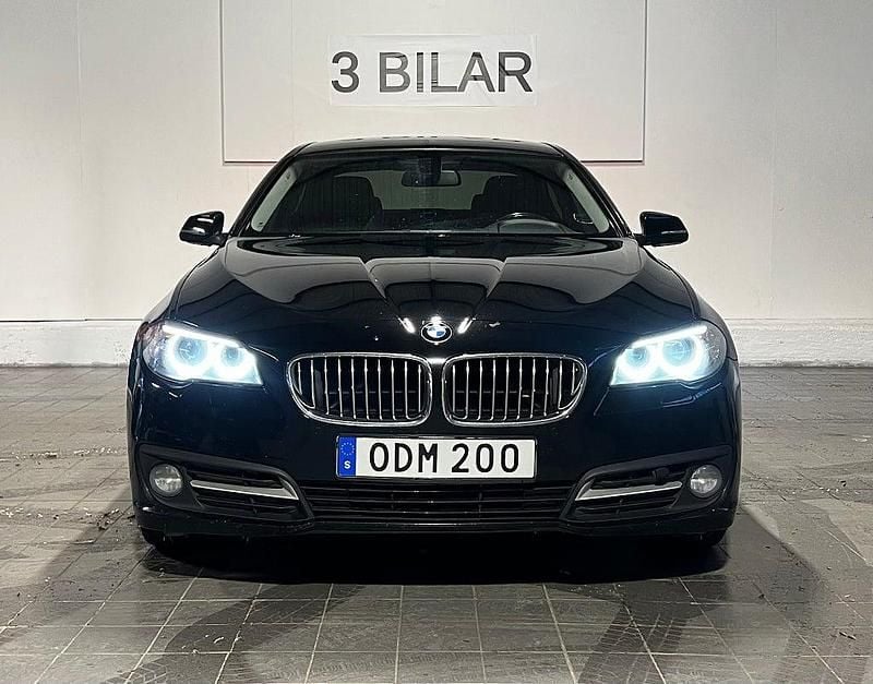 Begagnad BMW 520 190 HK (139 kW) 2016 Svart Sedan