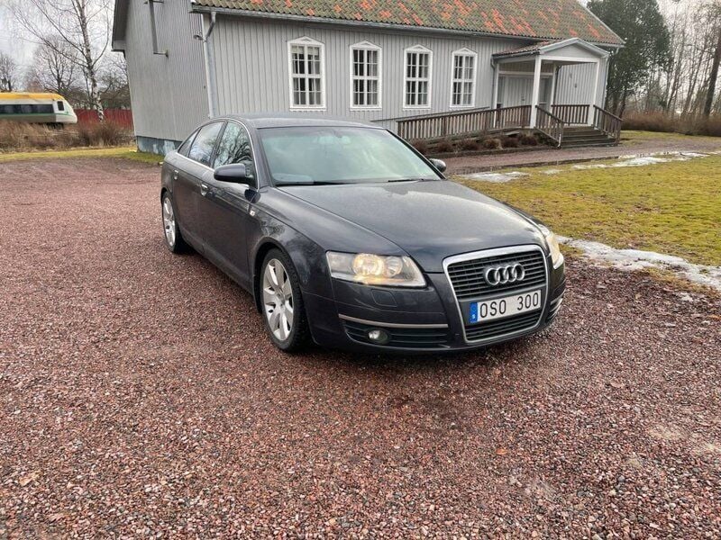 Mörkgrå (grå) Begagnad 2008 Audi A6 Proline Sedan | 19 900 kr (Superpris) - Bild 1/3