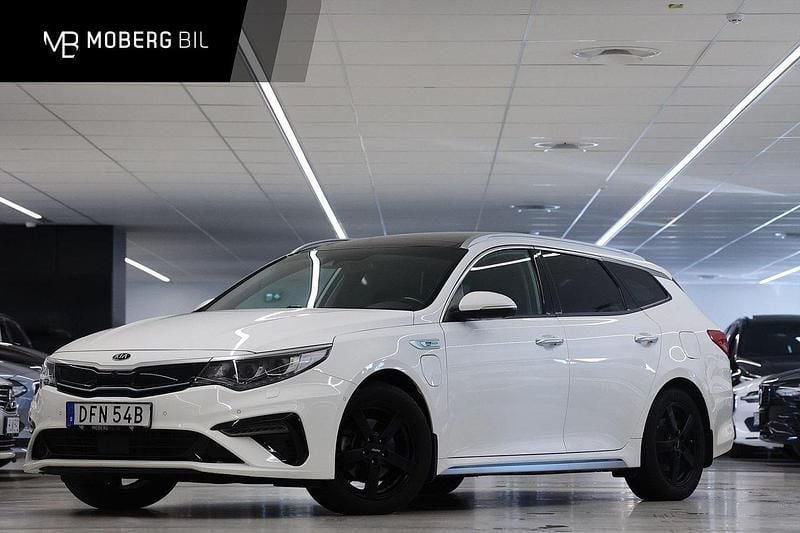 Vit Begagnad 2019 Kia Optima Hybrid 3 Sedan | 229 900 kr (Marknadspris) - Bild 1/3