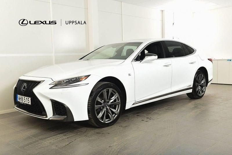 Vit Begagnad 2018 Lexus LS500h Sport Line Sedan | 499 900 kr - Bild 1/4