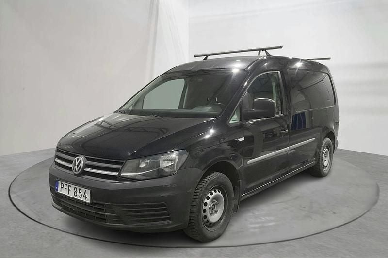 Svart Begagnad 2017 VW Caddy Maxi Minibuss | 109 200 kr (Bra pris) - Bild 1/4
