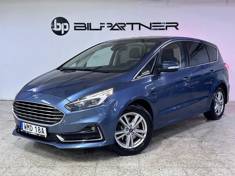 Blå Begagnad 2019 Ford S-MAX S Minibuss | 179 900 kr (Marknadspris) - Bild 1/4