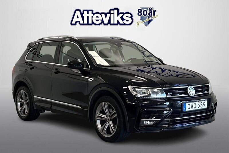 Svart Begagnad 2018 VW Tiguan SUV | 229 000 kr (Marknadspris) - Bild 1/4