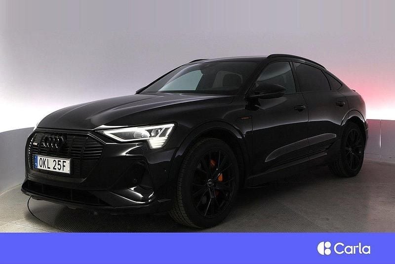 Svart Begagnad 2022 Audi e-tron Sportback S-Line SUV | 448 900 kr (Marknadspris) - Bild 1/4