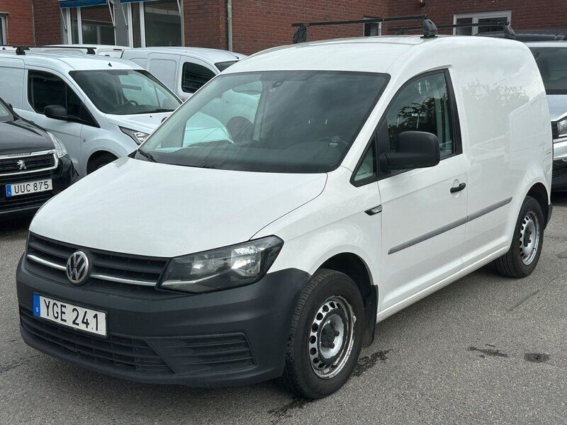Vit Begagnad 2017 VW Caddy Minibuss | 78 000 kr (Bra pris) - Bild 1/4