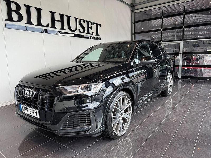 Svart Begagnad 2019 Audi Q7 S-Line SUV | 499 900 kr (Superpris) - Bild 1/4