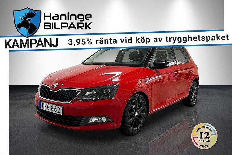 Röd Begagnad 2016 Skoda Fabia Style Halvkombi | 89 900 kr (Marknadspris) - Bild 1/2