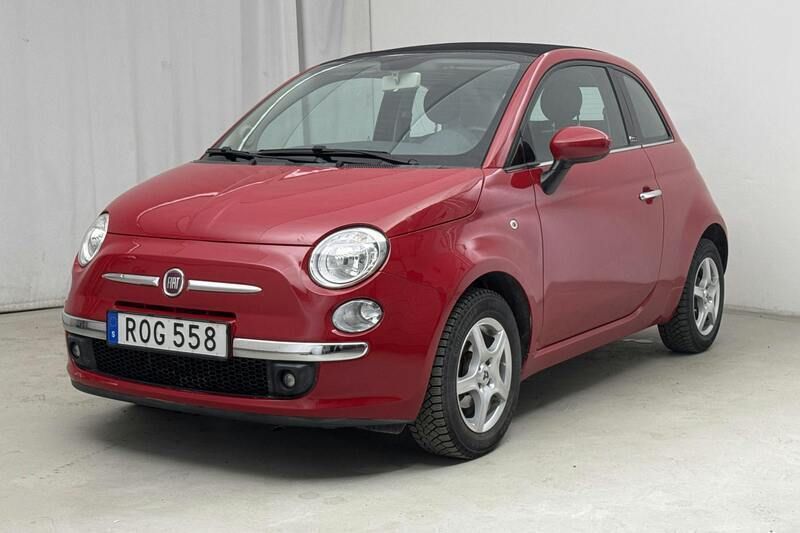 Röd Begagnad 2014 Fiat 500 Lounge | 72 800 kr (Superpris) - Bild 1/4