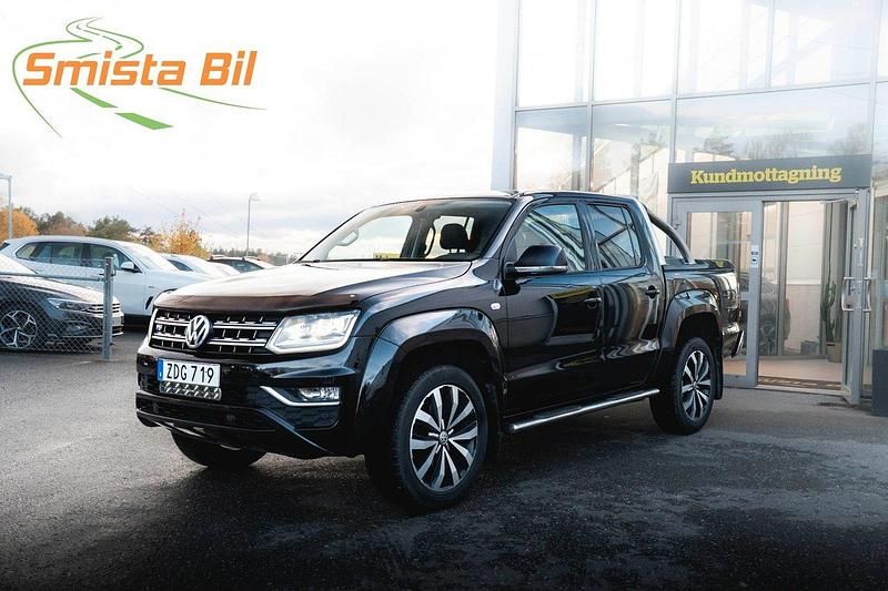 Svart Begagnad 2018 VW Amarok Aventura Pickup | 394 900 kr (Marknadspris) - Bild 1/3