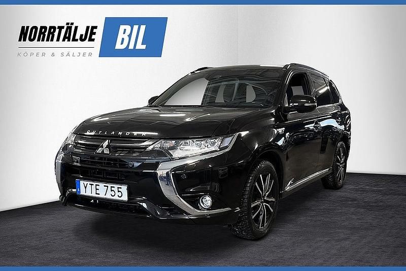 Svart Begagnad 2017 Mitsubishi Outlander P-HEV Edition SUV | 209 900 kr (Marknadspris) - Bild 1/3