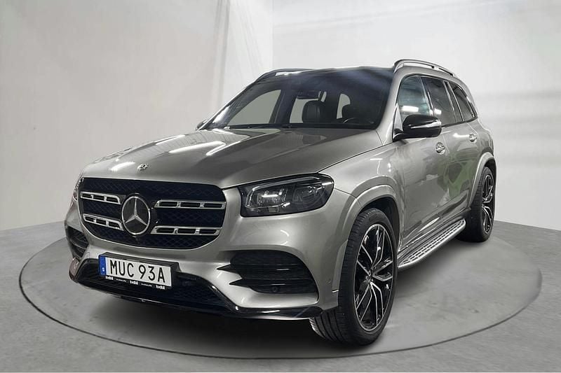 Silver Begagnad 2021 Mercedes GLS400 AMG line SUV | 600 000 kr (Marknadspris) - Bild 1/4