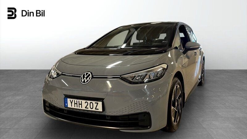 Grå Begagnad 2022 VW ID.3 Pro Performance Halvkombi | 259 900 kr (Marknadspris) - Bild 1/4