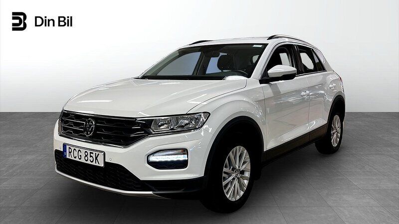 Vit Begagnad 2021 VW T-Roc Style SUV | 214 900 kr (Bra pris) - Bild 1/4