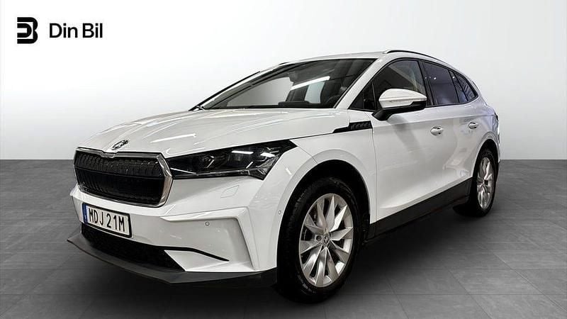 Begagnad Skoda Enyaq iV 150 kW (204 HK) 2022 Moon white metallic SUV