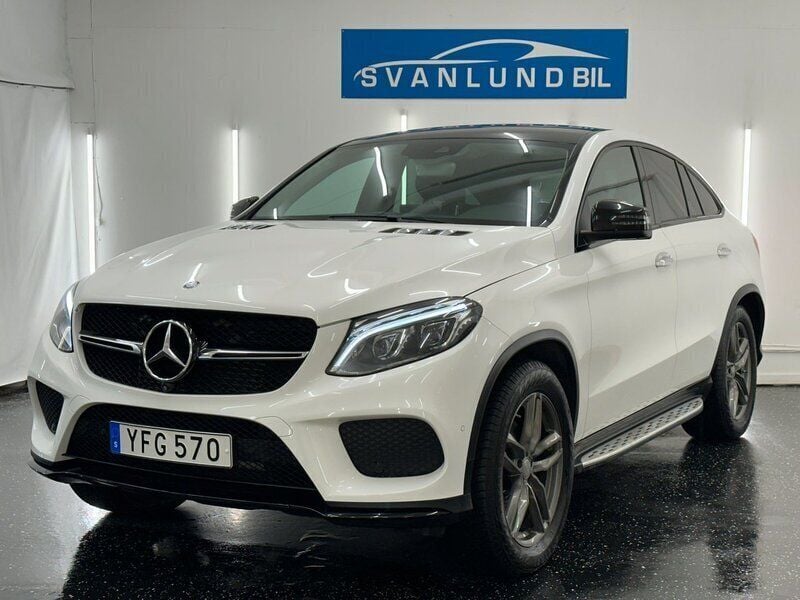 Vit Begagnad 2016 Mercedes GLE350 AMG line Sportkupé | 359 800 kr (Lite dyr) - Bild 1/4