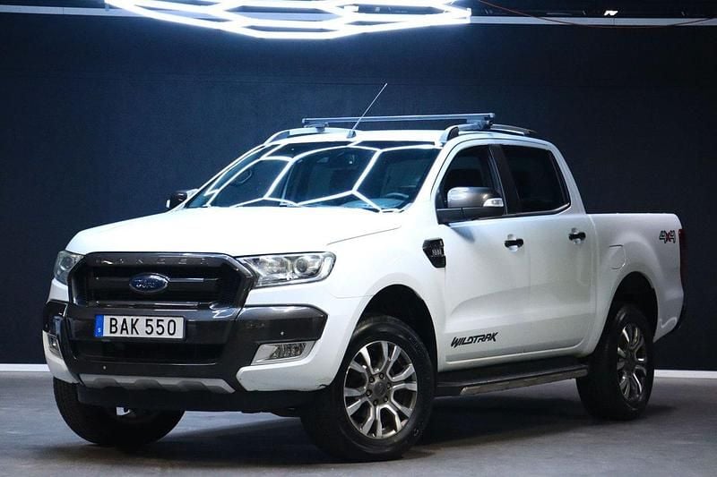 Vit Begagnad 2016 Ford Ranger Wildtrack Pickup | 259 900 kr (Marknadspris) - Bild 1/4