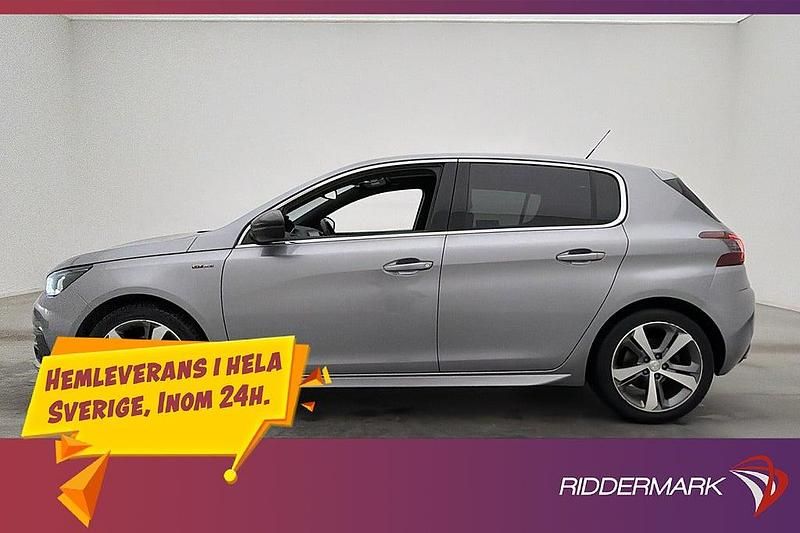 Grå Begagnad 2017 Peugeot 308 GT-line Halvkombi | 129 900 kr (Marknadspris) - Bild 1/3