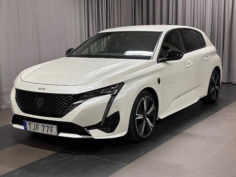 Vit Begagnad 2022 Peugeot 308 GT Halvkombi | 229 800 kr (Marknadspris) - Bild 1/4