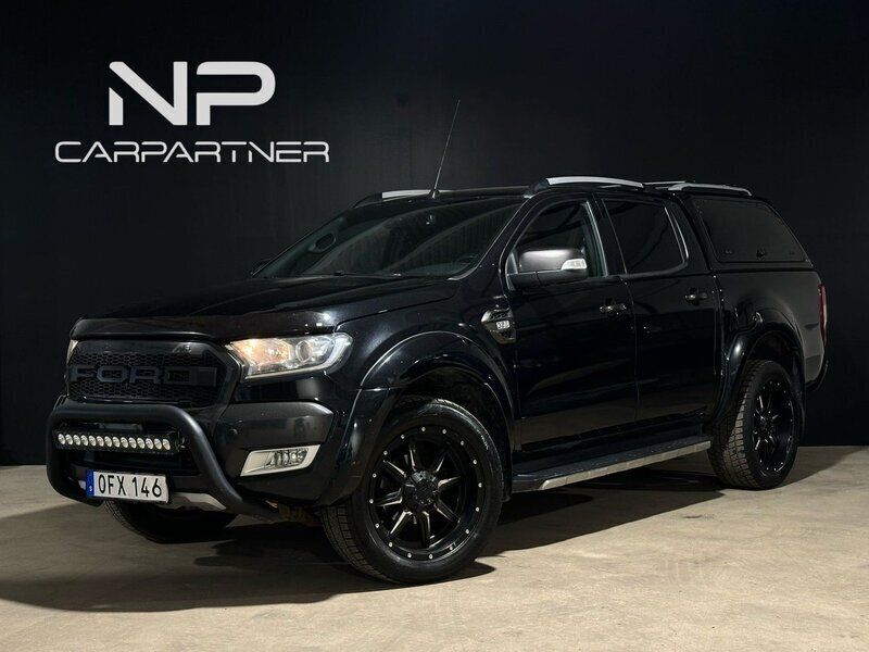 Svart Begagnad 2017 Ford Ranger Wildtrack Pickup | 209 900 kr (Lite dyr) - Bild 1/4