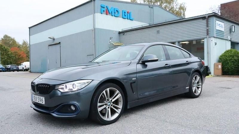 Grå Begagnad 2016 BMW 420 Gran Coupé Sport Line Sportkupé | 139 700 kr (Superpris) - Bild 1/4