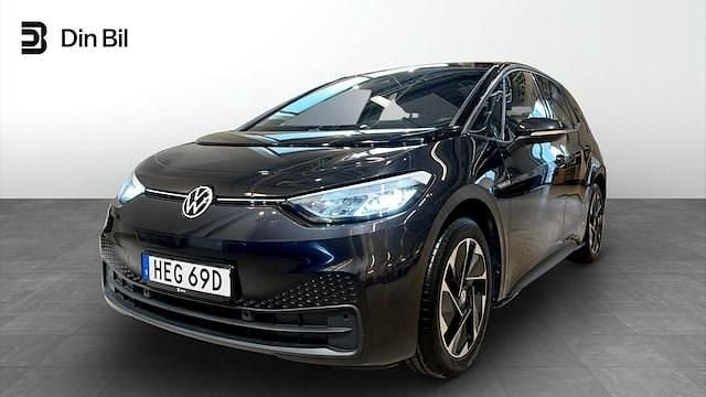 Mörkgrå Begagnad 2022 VW ID.3 Comfortline Halvkombi | 259 900 kr (Bra pris) - Bild 1/4