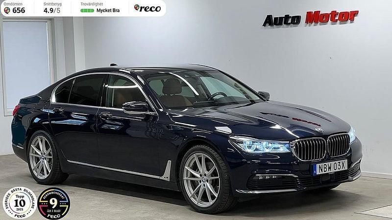 Begagnad BMW 730 266 HK (195 kW) 2017 Mörkblå Sedan