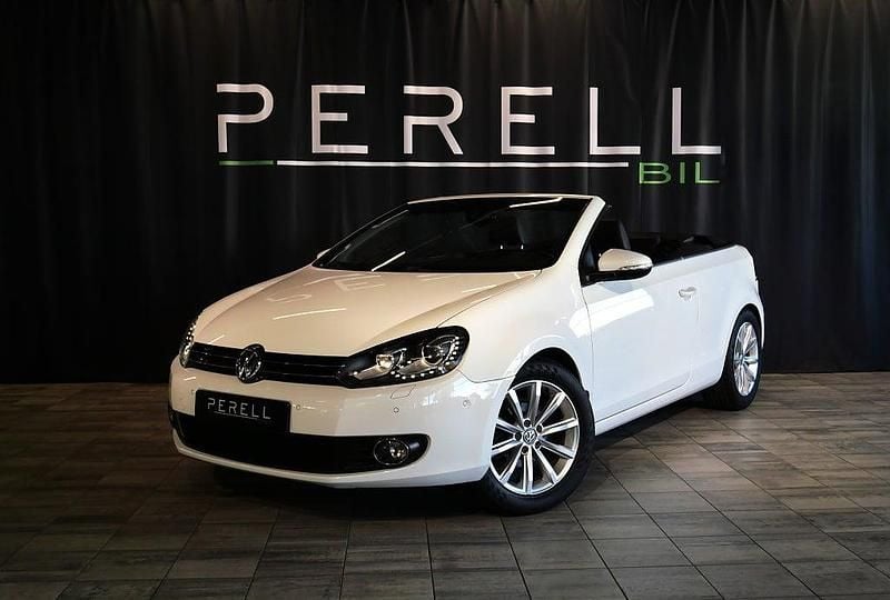 Begagnad VW Golf Cabriolet 160 HK (117 kW) 2012 Vit Cab