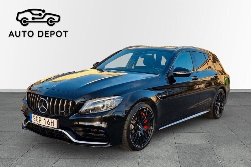 Svart Begagnad 2020 Mercedes C63S AMG AMG Kombi | 705 000 kr (Marknadspris) - Bild 1/4