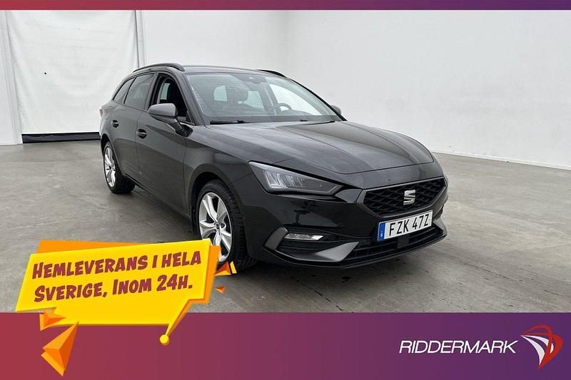 Svart Begagnad 2021 Seat Leon ST FR Kombi | 229 800 kr (Marknadspris) - Bild 1/3