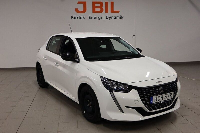 Vit Begagnad 2022 Peugeot 208 Active Halvkombi | 164 900 kr (Marknadspris) - Bild 1/4