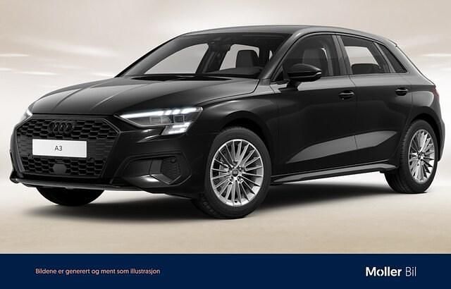 Brilliantsvart Begagnad 2022 Audi A3 Advanced Plus Sedan | 234 900 kr (Marknadspris) - Bild 1/4