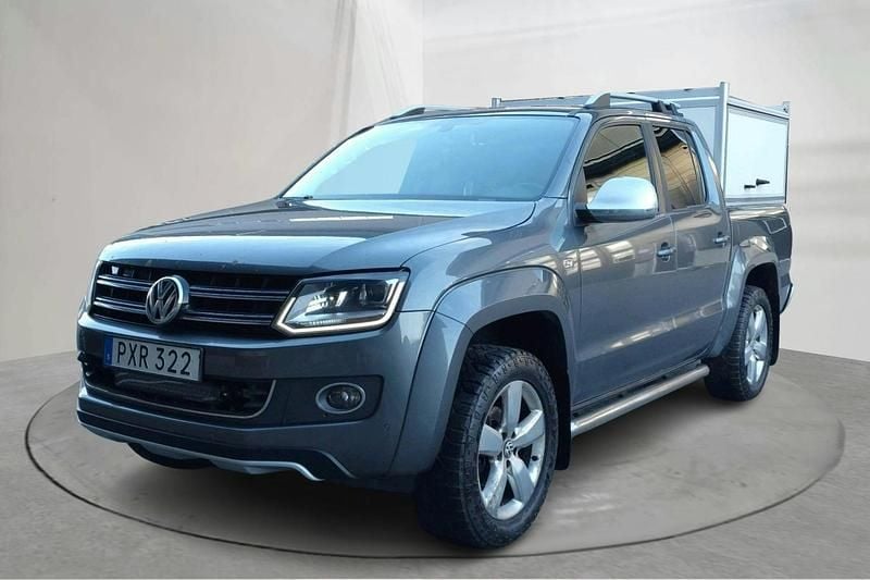 Grå Begagnad 2015 VW Amarok Pickup | 95 000 kr (Superpris) - Bild 1/4