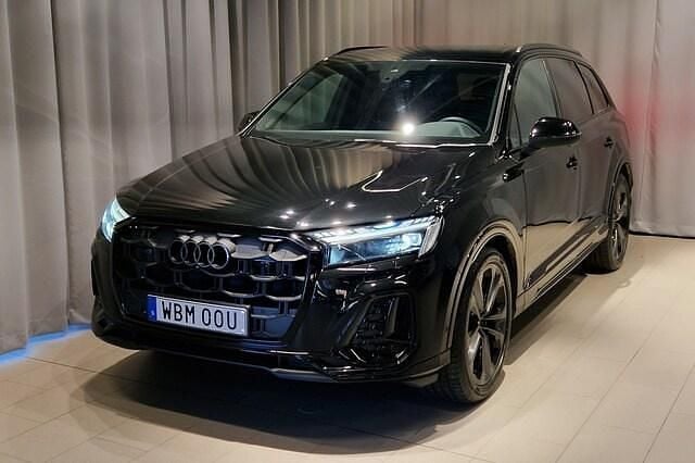 Mytsvart metallic Begagnad 2024 Audi Q7 S-Line SUV | 859 900 kr (Dyr) - Bild 1/4