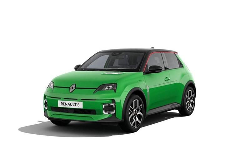 Grön Begagnad 2025 Renault 5 E-Tech Techno Halvkombi | 369 800 kr (Marknadspris) - Bild 1/1